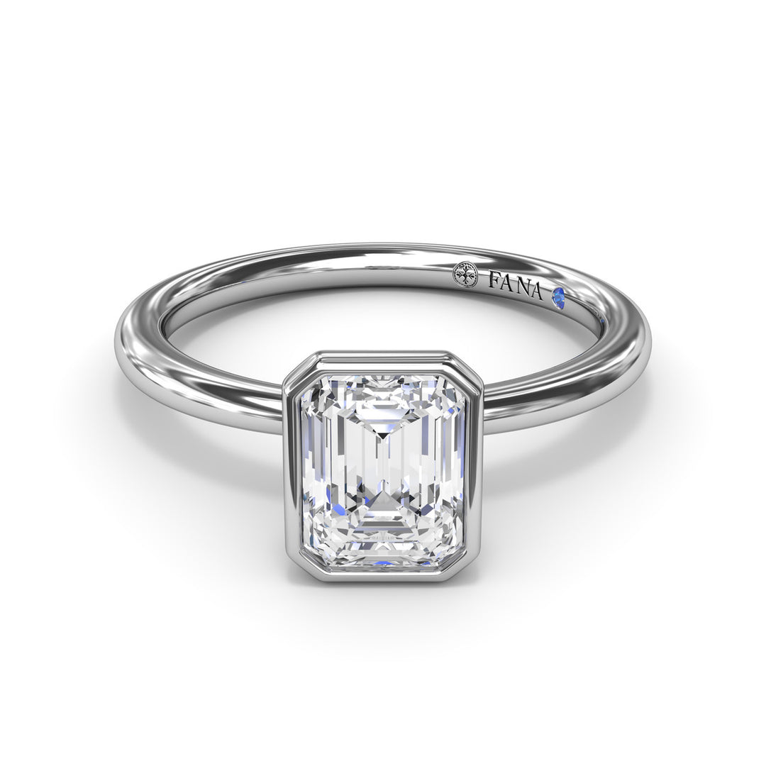 Modern Solitaire Diamond Engagement Ring