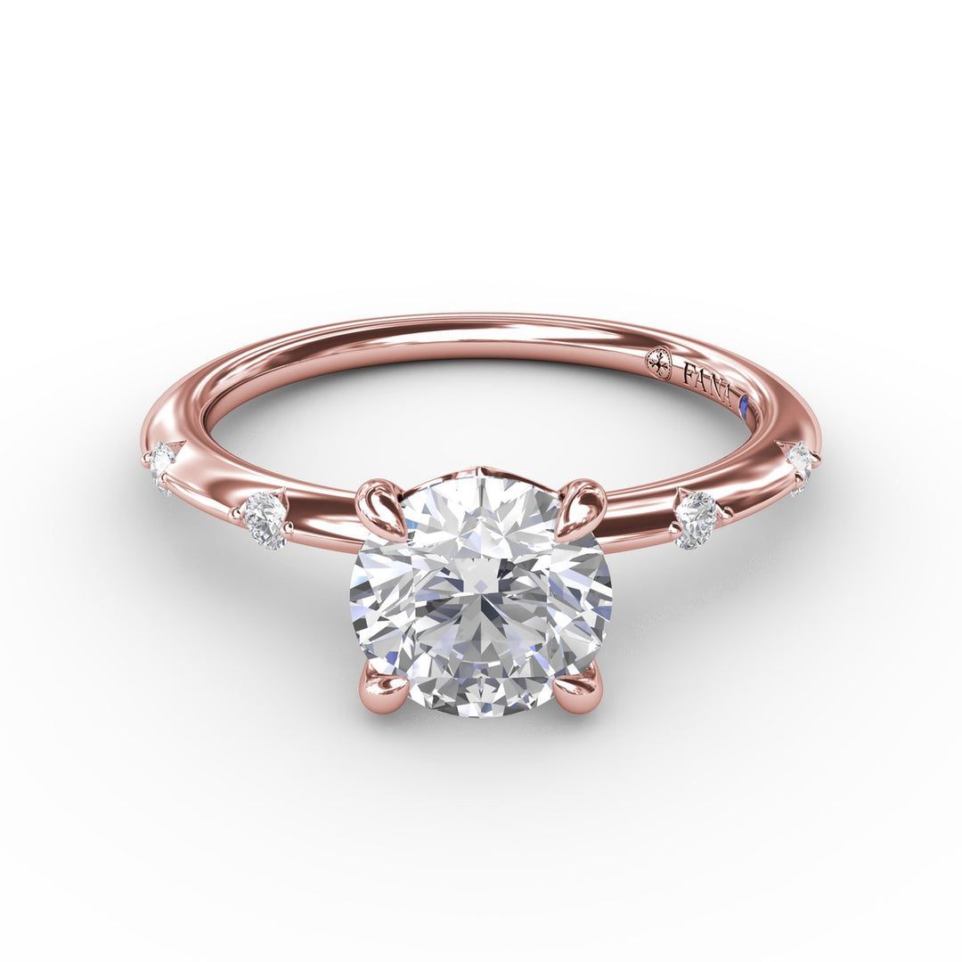 Captivating Raindrop Diamond Engagement Ring