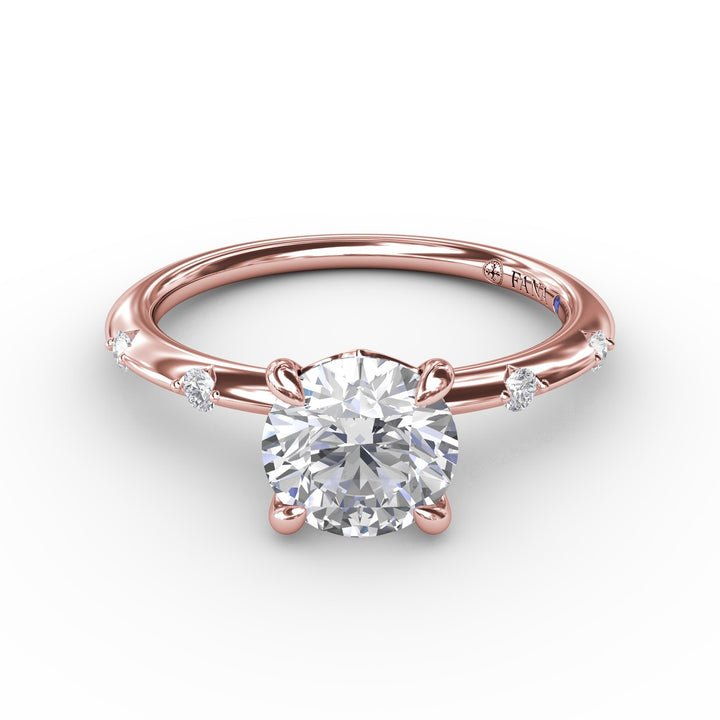Captivating Raindrop Diamond Engagement Ring