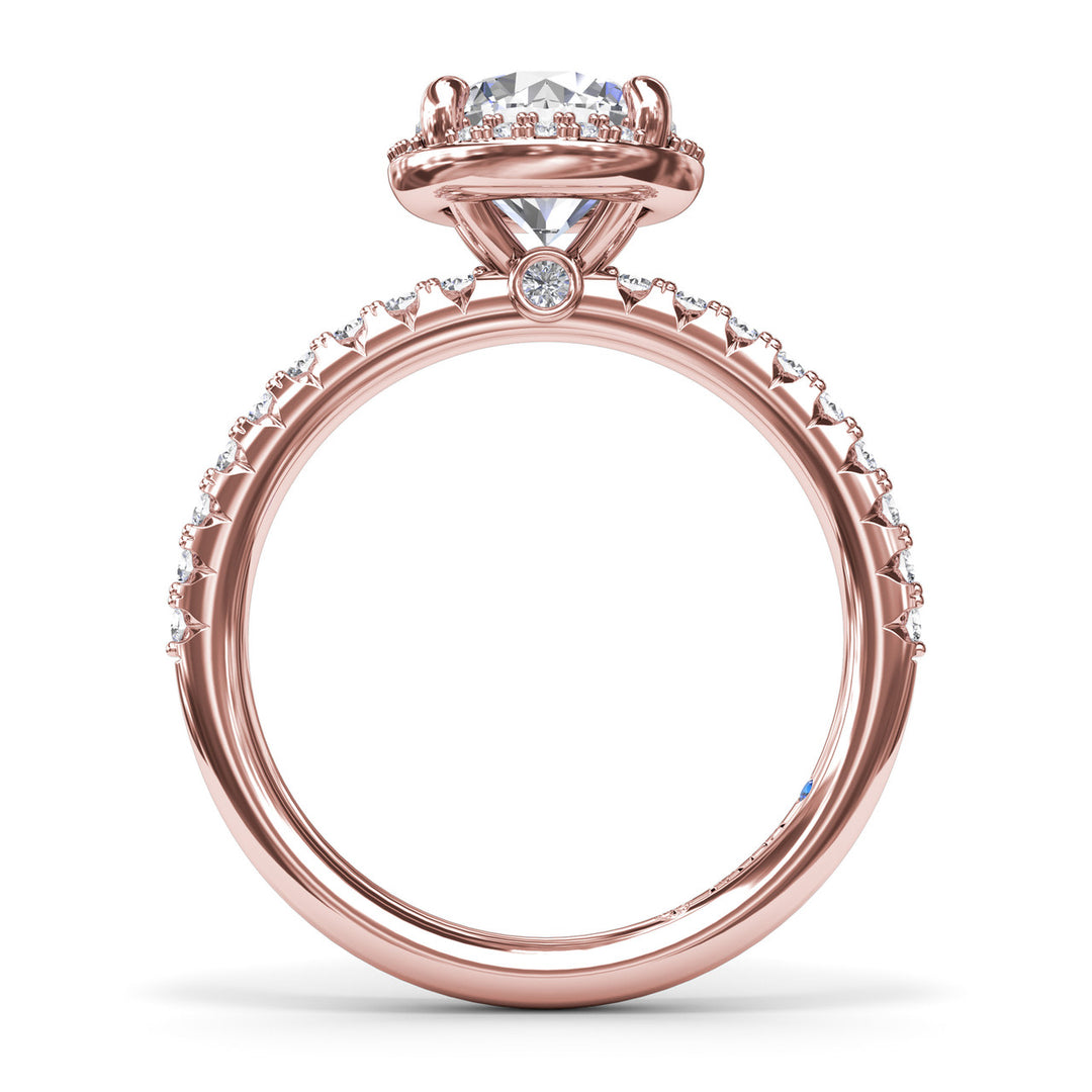Simply Stunning Diamond Halo Engagement Ring