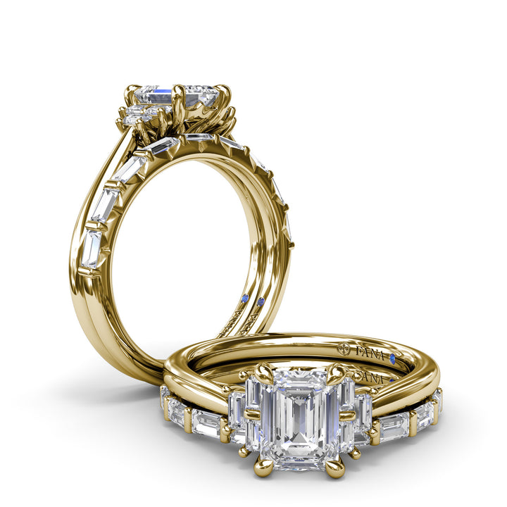 Cluster Diamond Engagement Ring