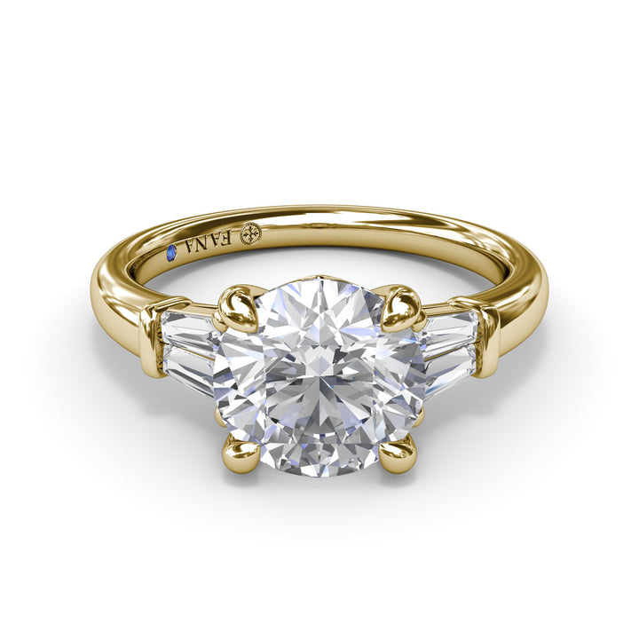 Tapered Baguette Diamond Engagement Ring