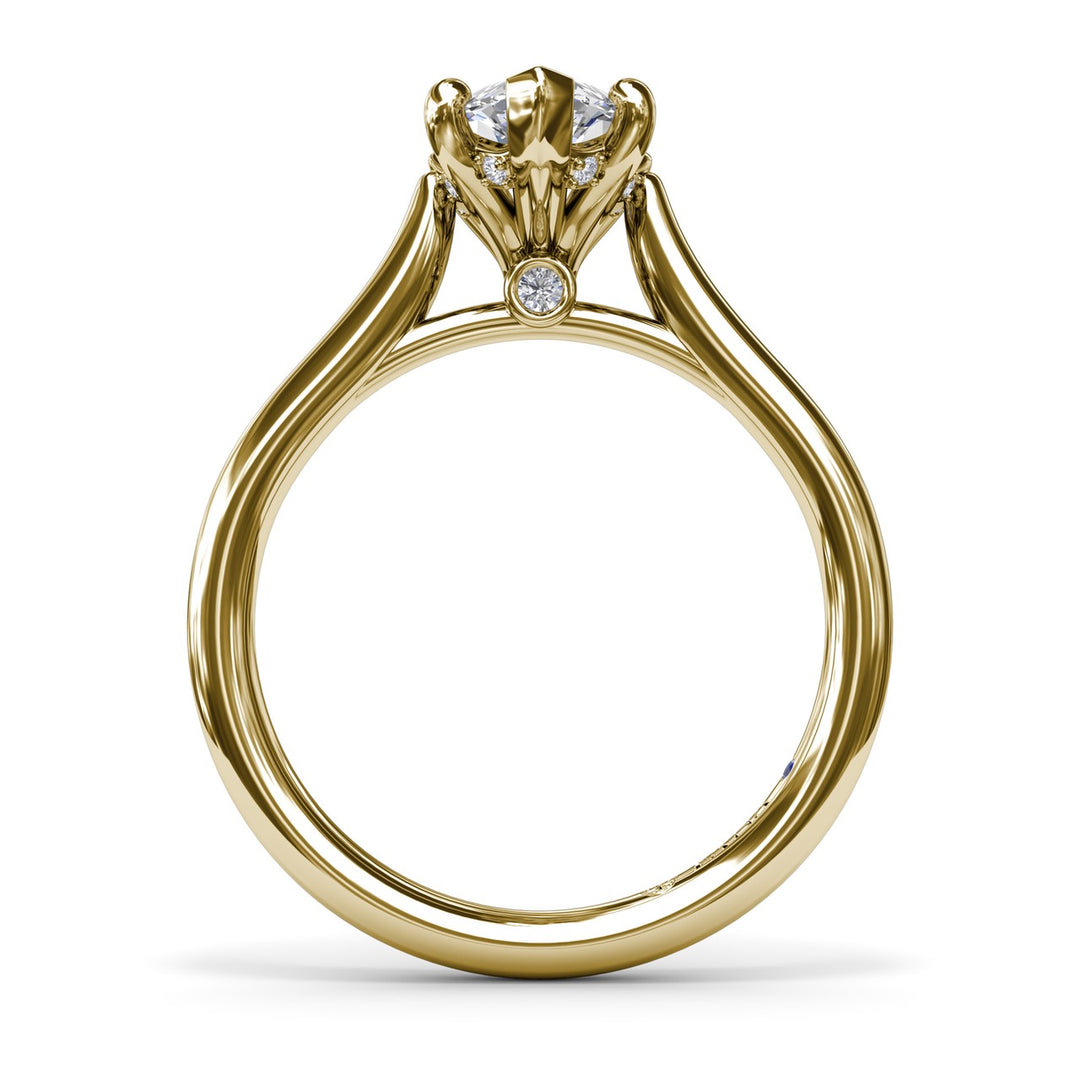 Sparkling Marquise Solitaire Diamond Engagement Ring
