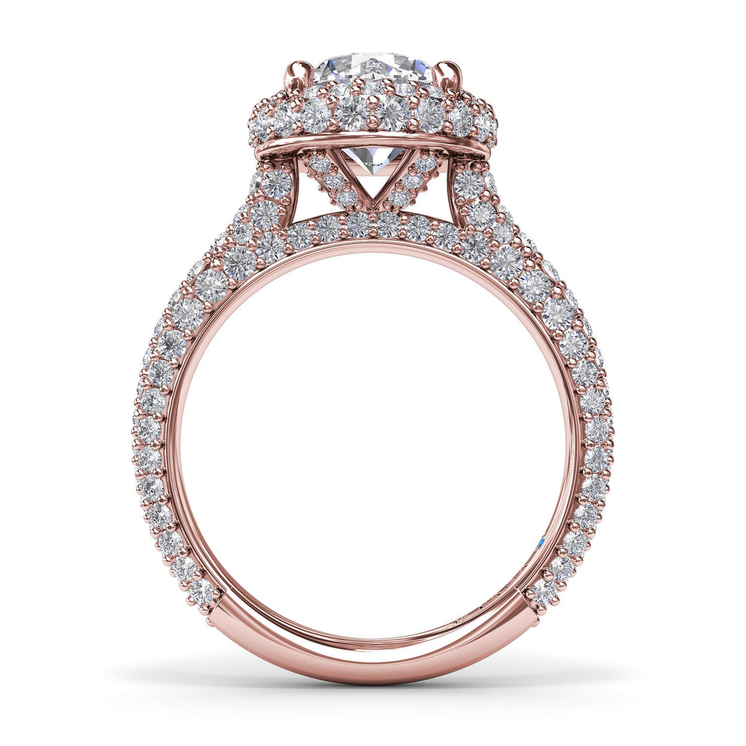 Diamonds Galore Halo Engagement Ring