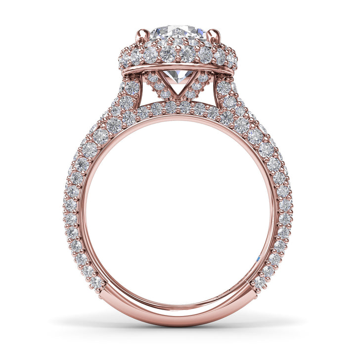 Diamonds Galore Halo Engagement Ring