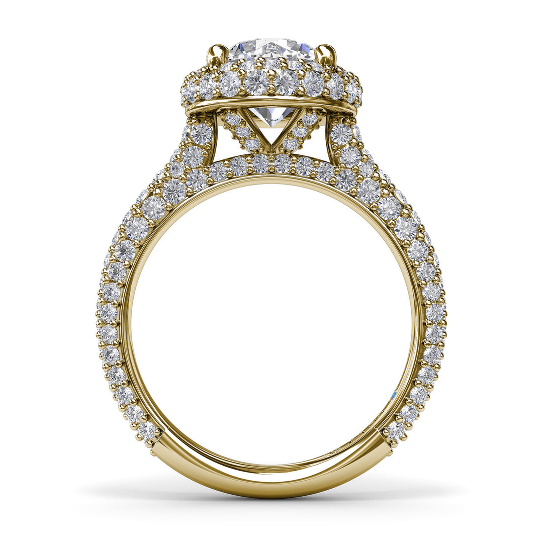 Diamonds Galore Halo Engagement Ring