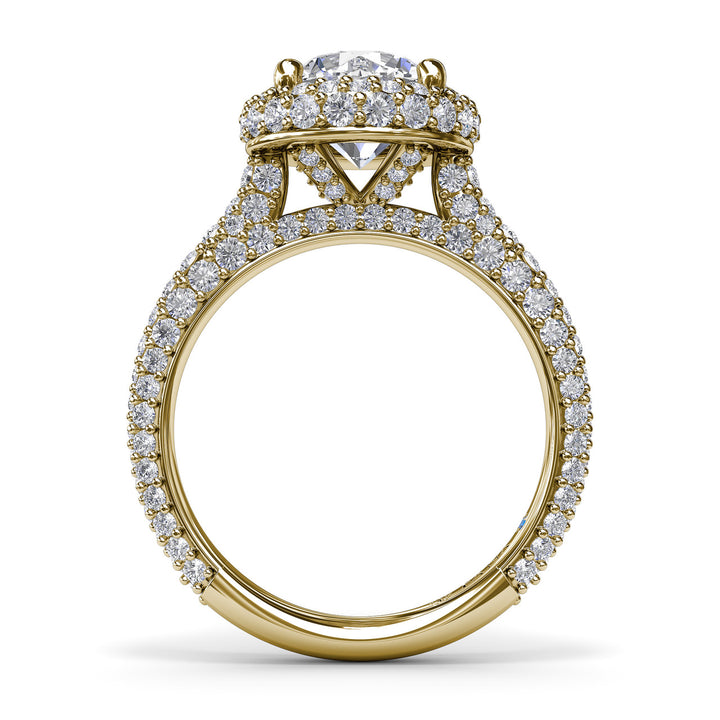 Diamonds Galore Halo Engagement Ring