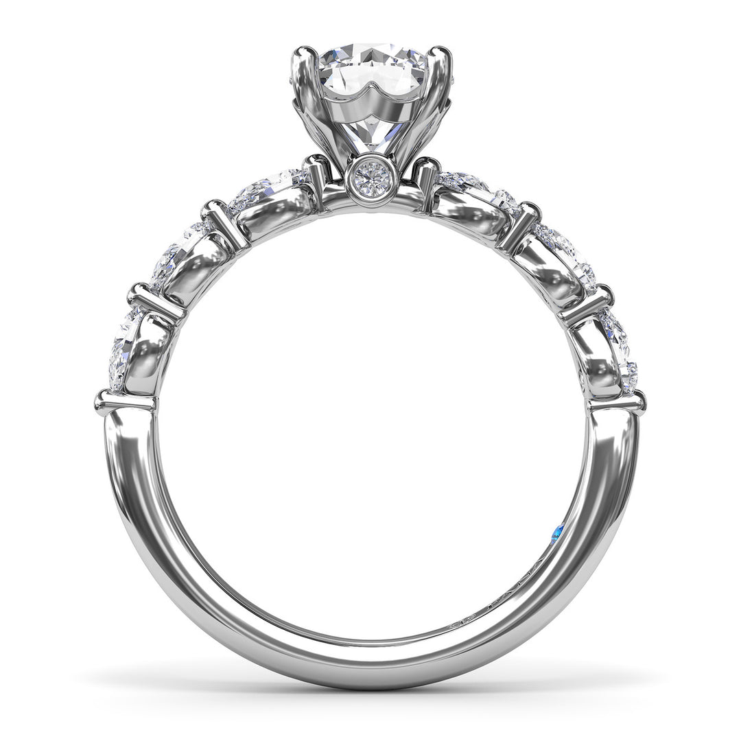 Whimsical Diamond Engagement Ring