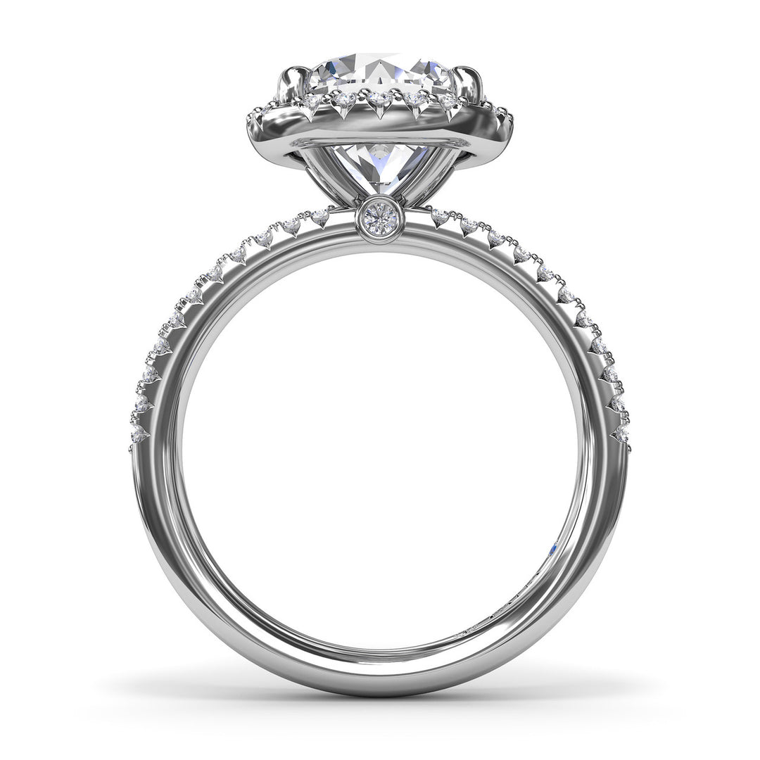 Diamond Halo Engagement Ring