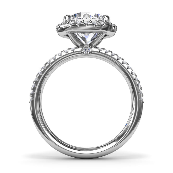 Diamond Halo Engagement Ring
