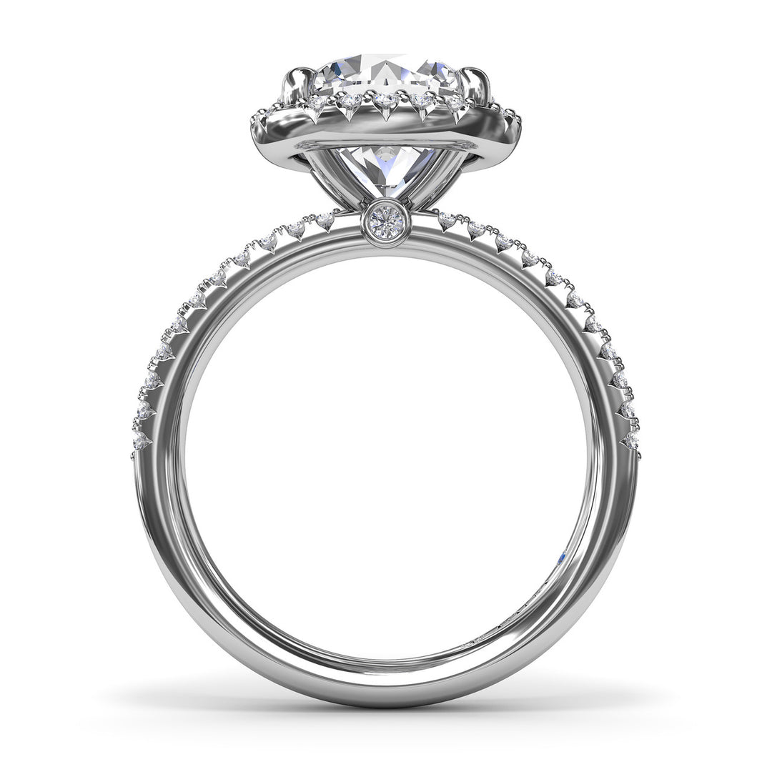 Diamond Halo Engagement Ring