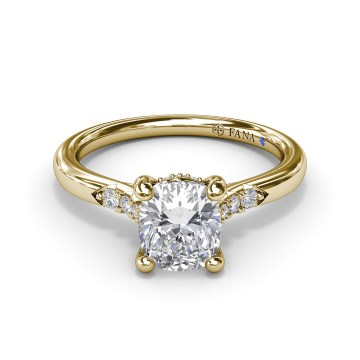 Sophisticated Cushion Diamond Engagement Ring
