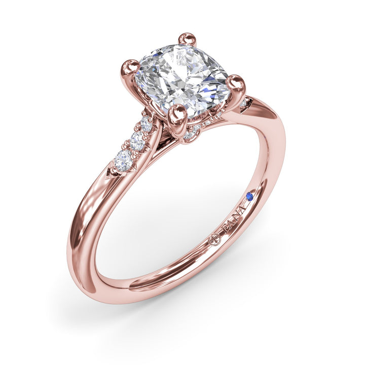 Sophisticated Cushion Diamond Engagement Ring