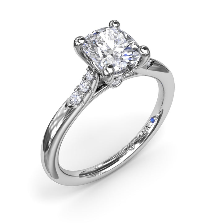 Sophisticated Cushion Diamond Engagement Ring