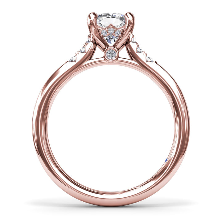 Sophisticated Cushion Diamond Engagement Ring