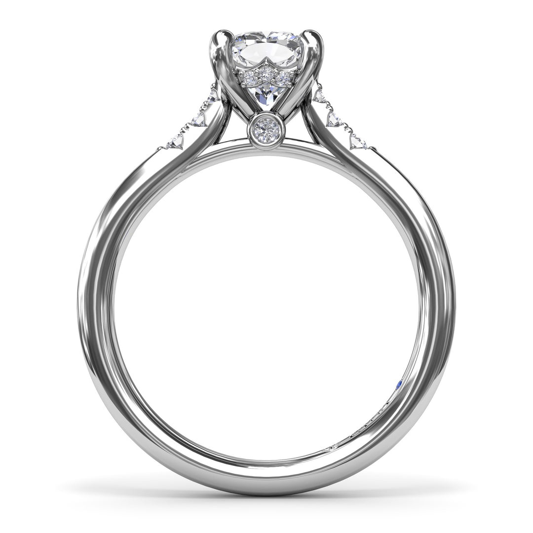 Sophisticated Cushion Diamond Engagement Ring