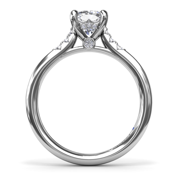 Sophisticated Cushion Diamond Engagement Ring