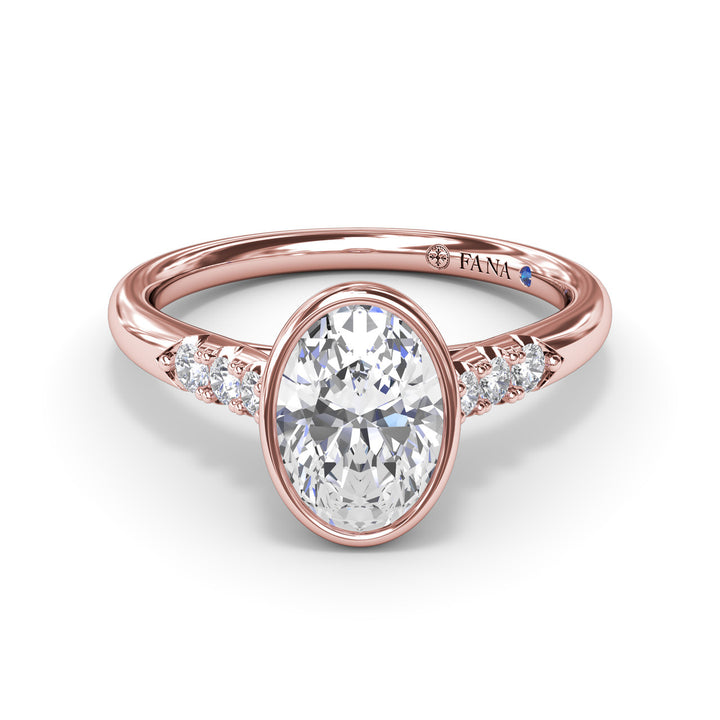 Beautiful Bezel Set Engagement Ring