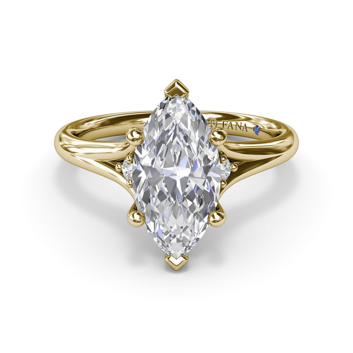 Split Shank Engagement Ring