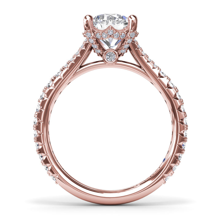 Split Shank Diamond Engagement Ring