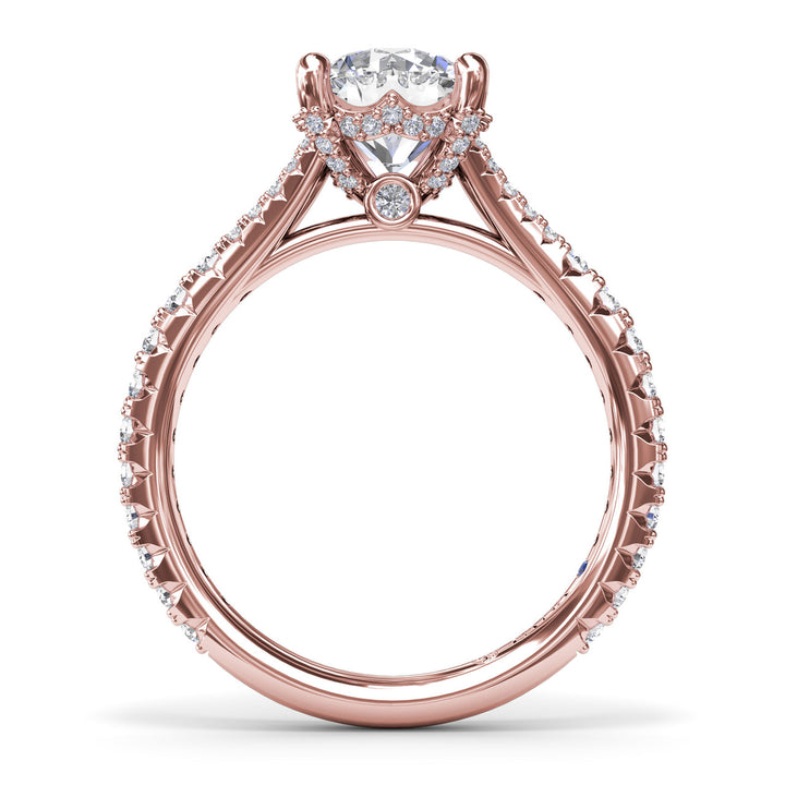 Split Shank Diamond Engagement Ring