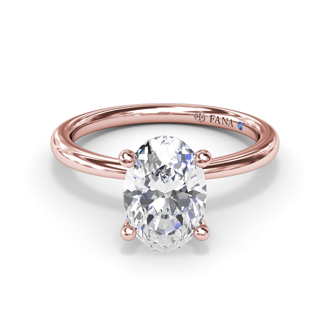 Hidden Halo Engagement Ring