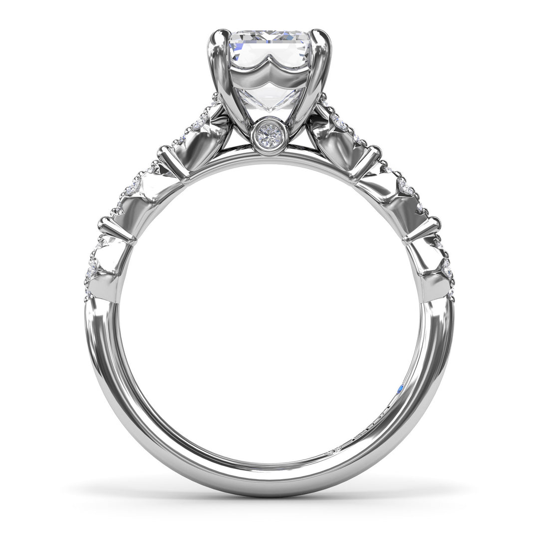 Modern Vintage Diamond Engagement Ring