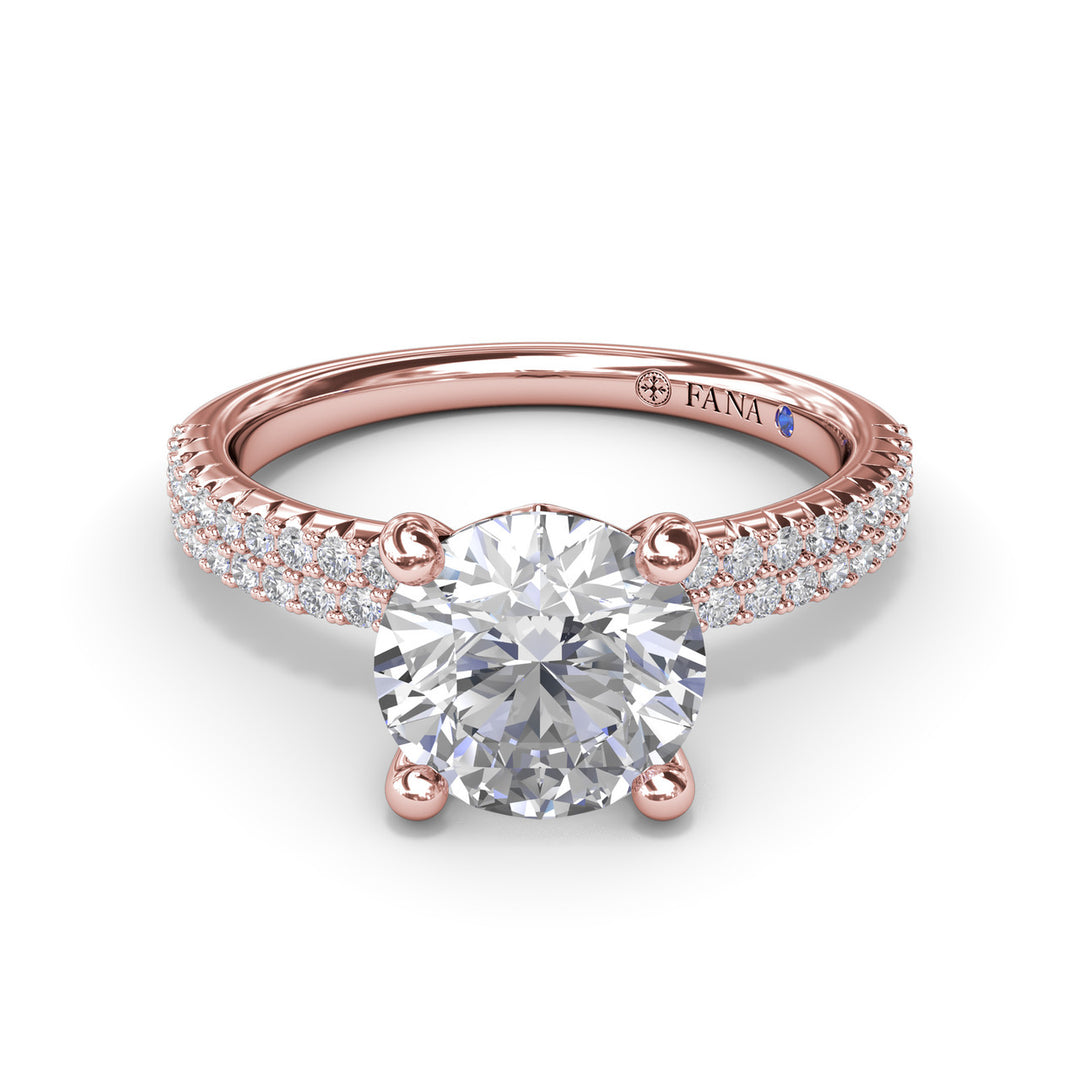 Pavï¿½ Diamond Engagement Ring