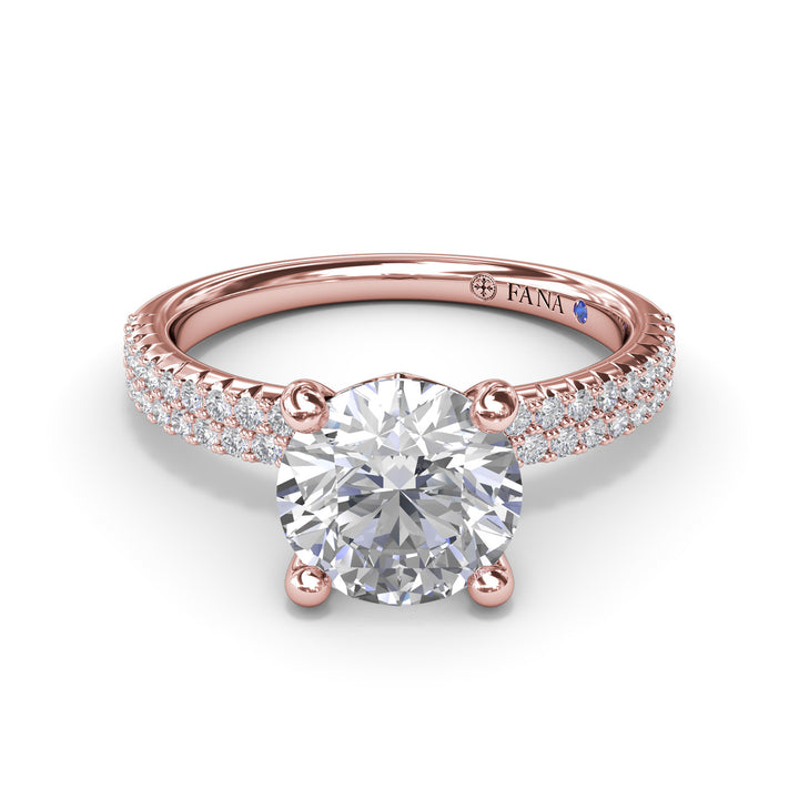 Pavï¿½ Diamond Engagement Ring