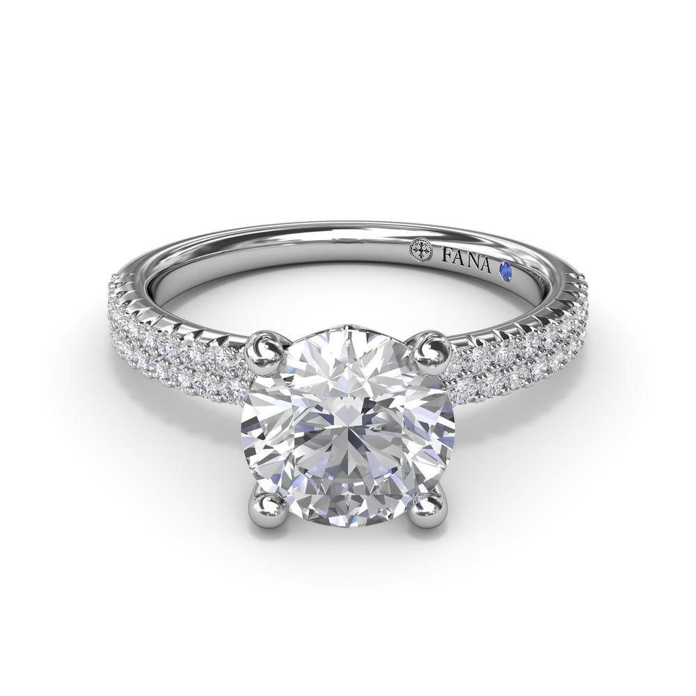 Pavï¿½ Diamond Engagement Ring