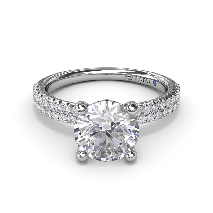 Pavï¿½ Diamond Engagement Ring