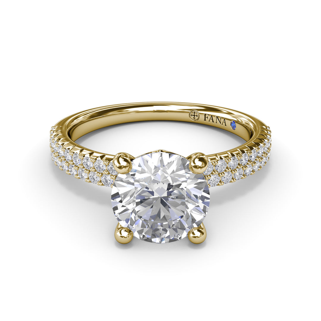 Pavï¿½ Diamond Engagement Ring