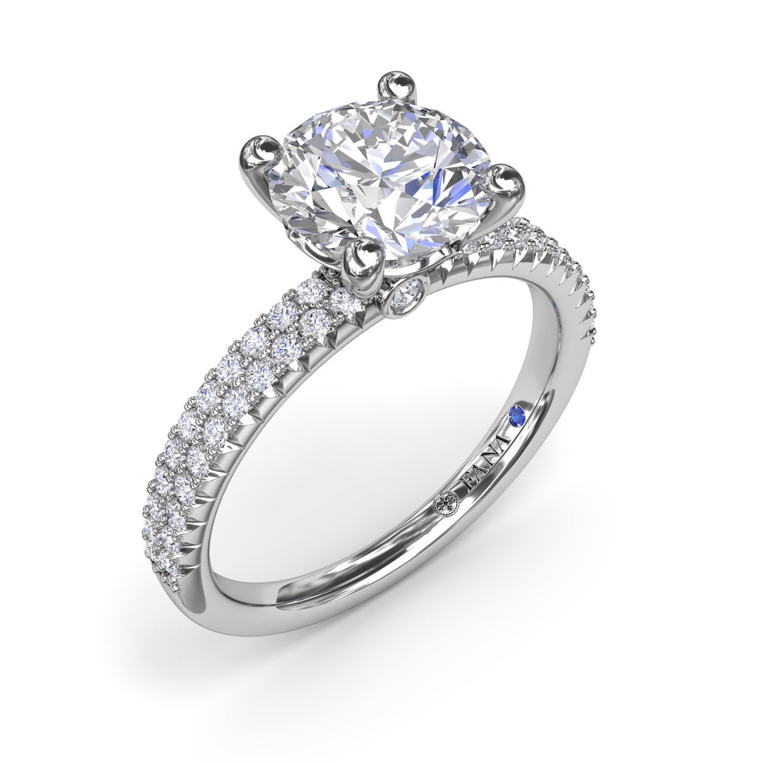 Pavï¿½ Diamond Engagement Ring
