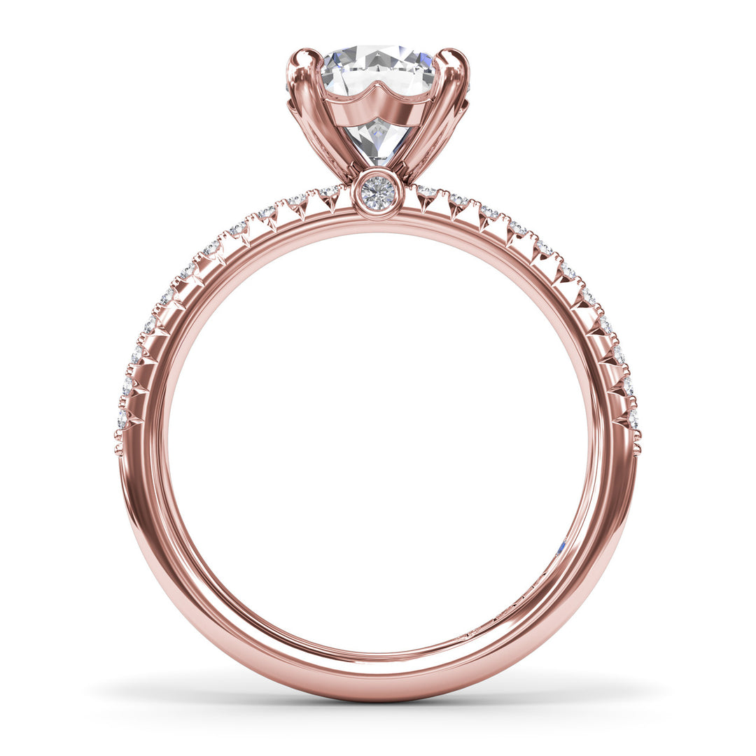 Pavï¿½ Diamond Engagement Ring