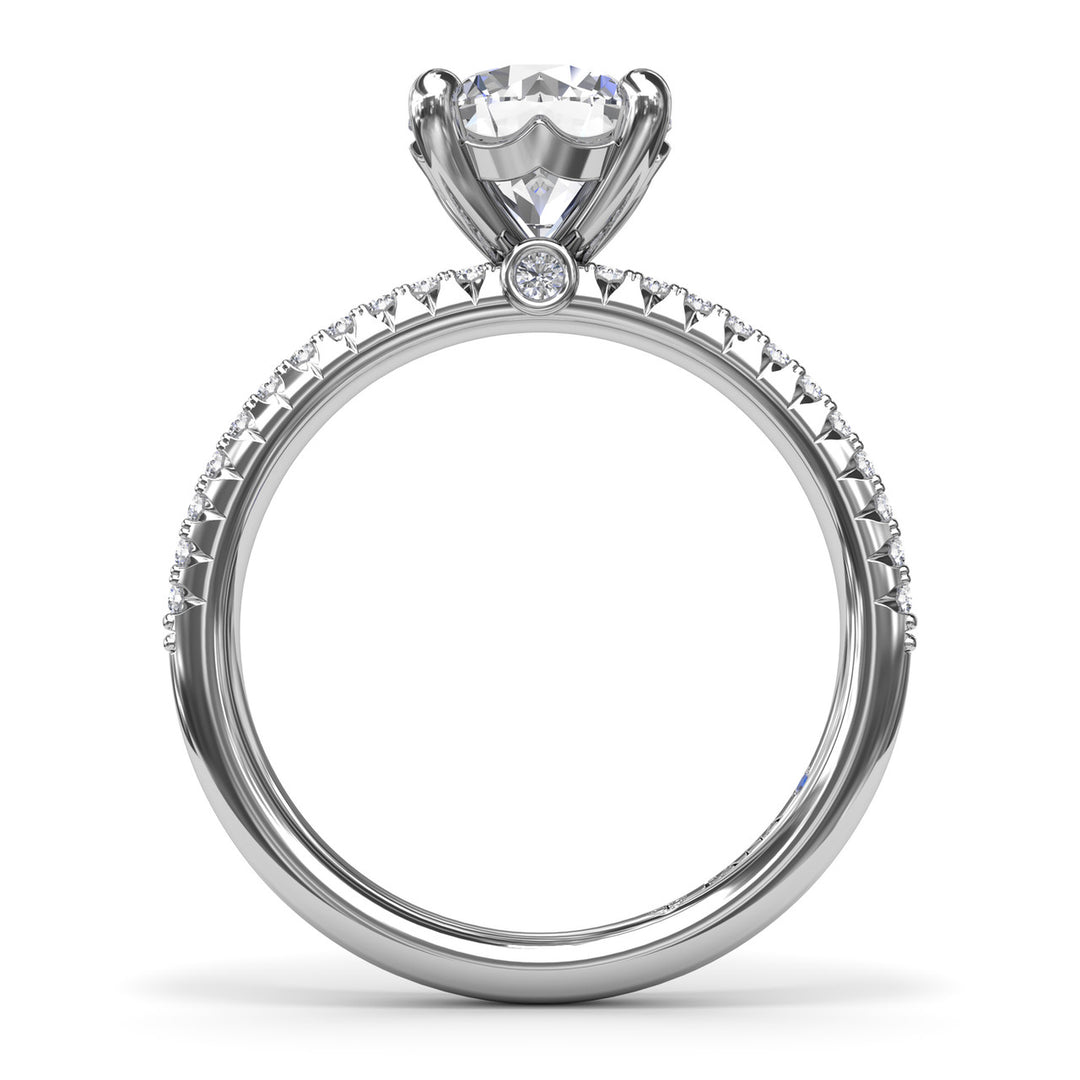 Pavï¿½ Diamond Engagement Ring