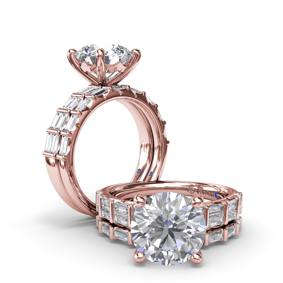 Beautiful Baguette Diamond Engagement Ring