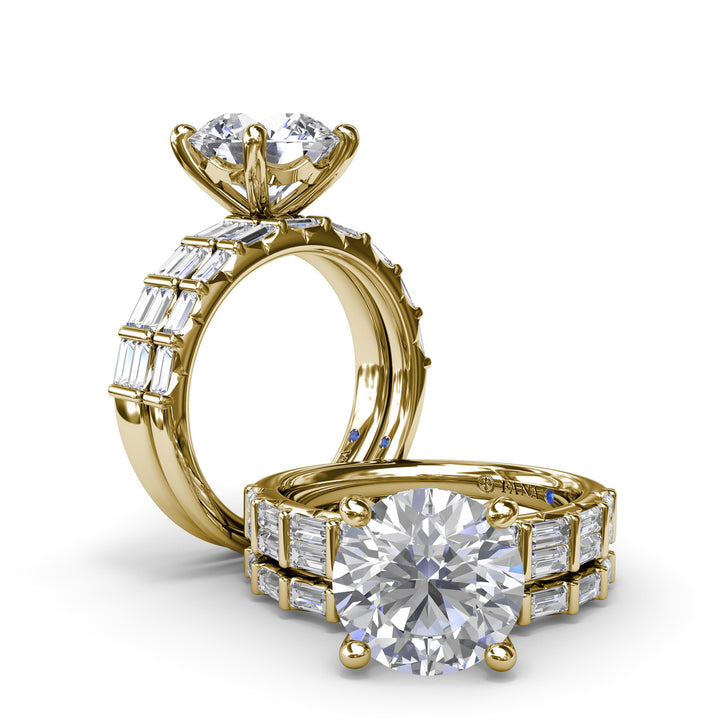 Beautiful Baguette Diamond Engagement Ring
