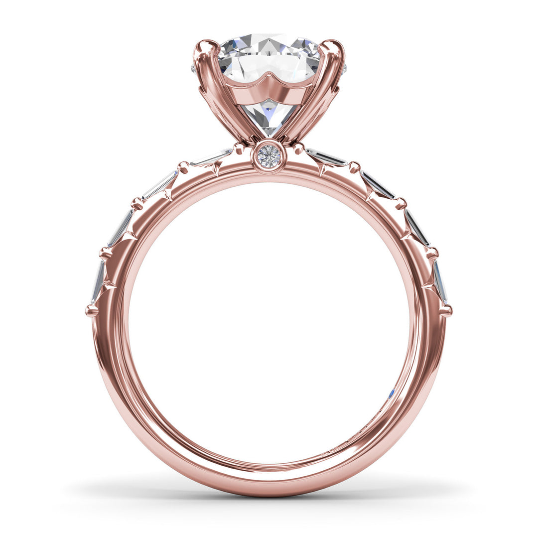 Beautiful Baguette Diamond Engagement Ring