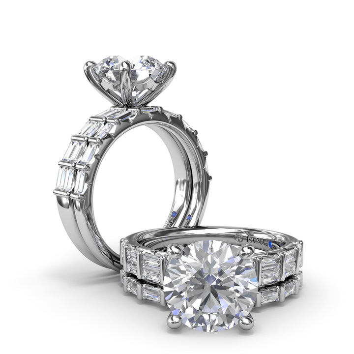 Beautiful Baguette Diamond Engagement Ring