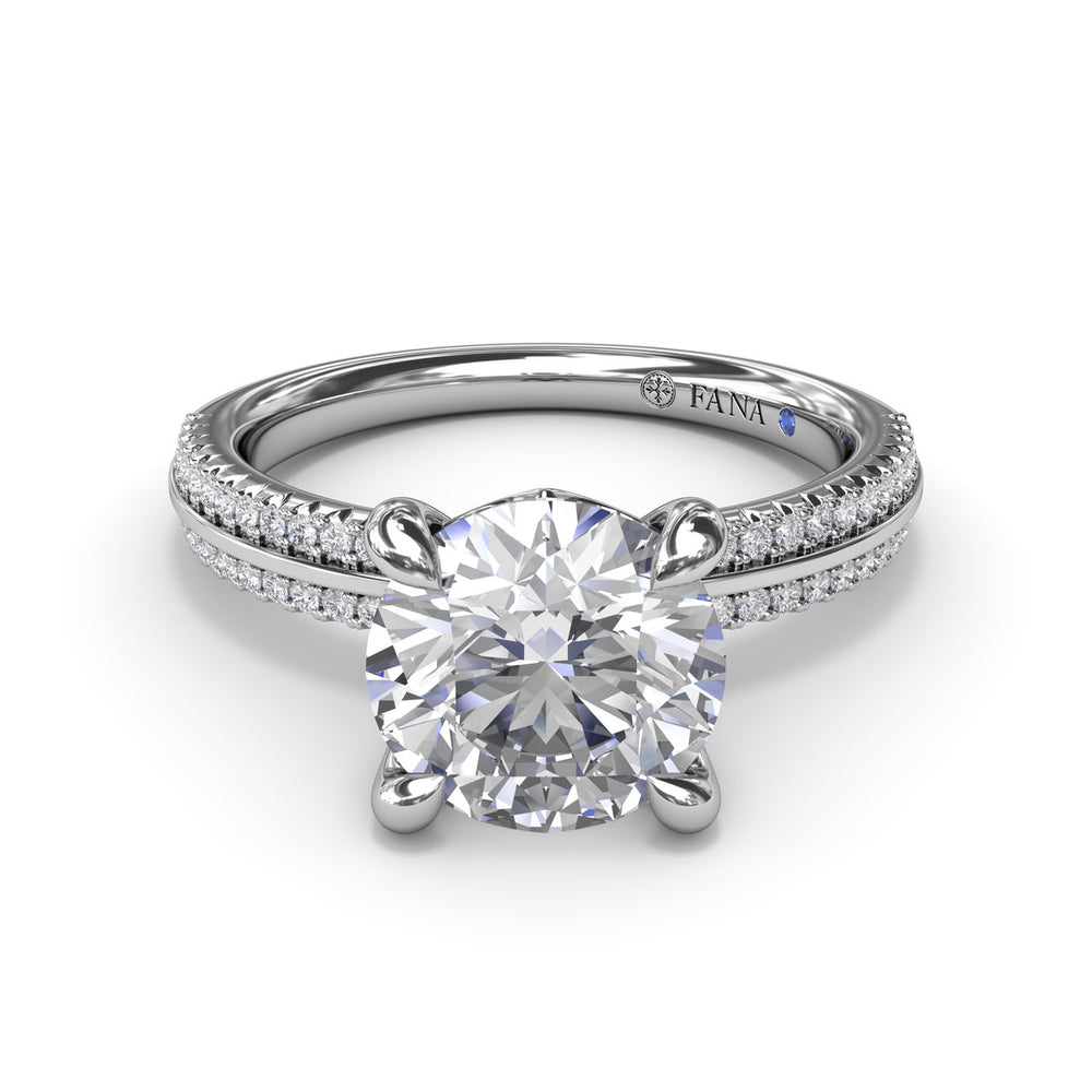 Two-Toned Diamond Engagement Ring