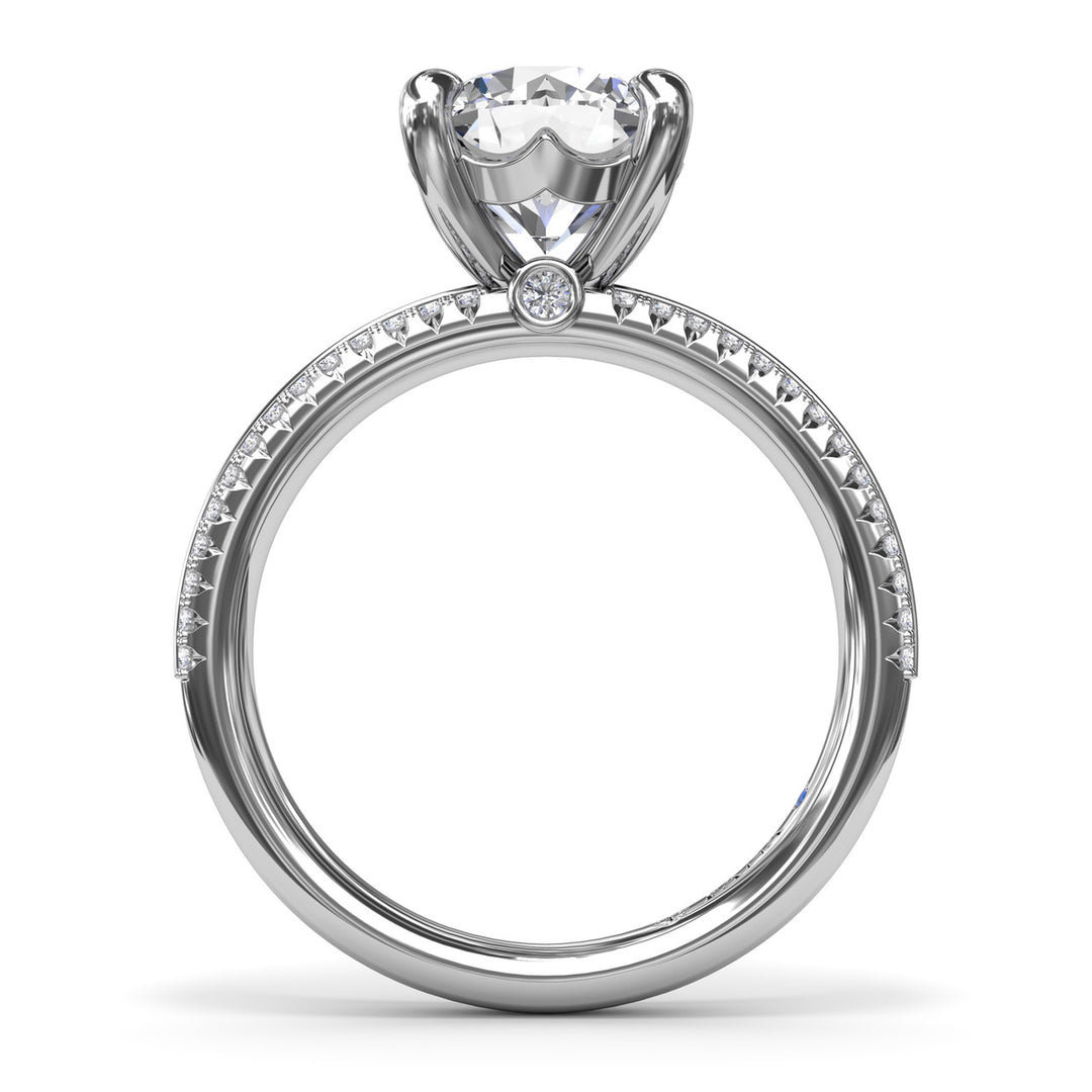 Two-Toned Diamond Engagement Ring