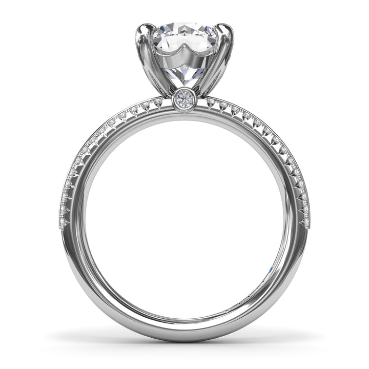 Two-Toned Diamond Engagement Ring