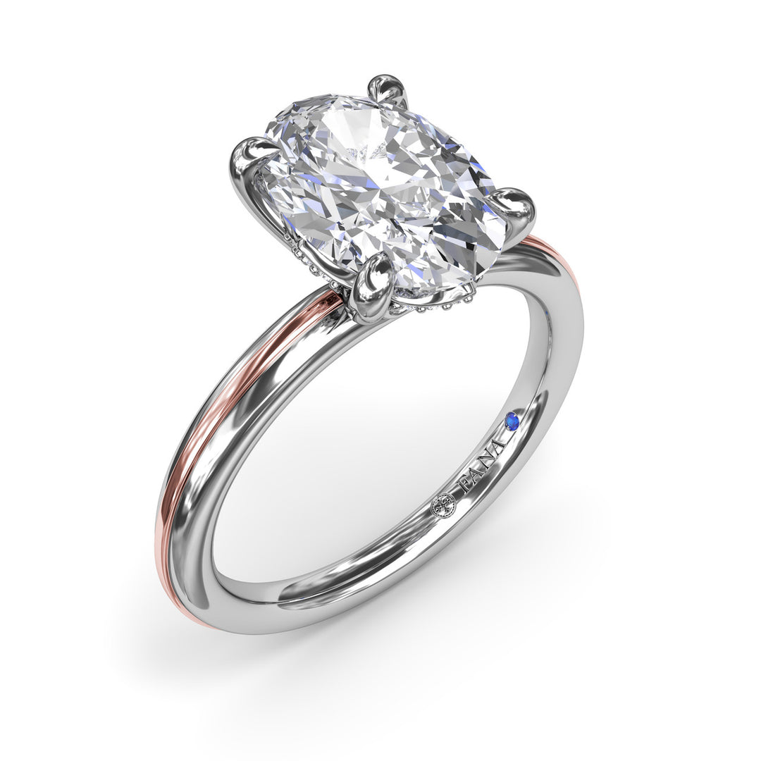 Two-Toned Engagement Ring