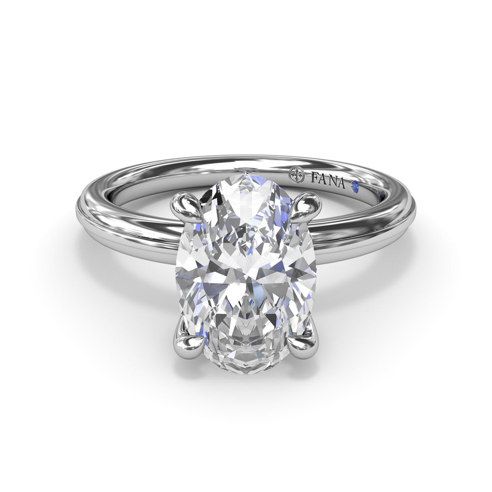 Two-Toned Diamond Engagement Ring