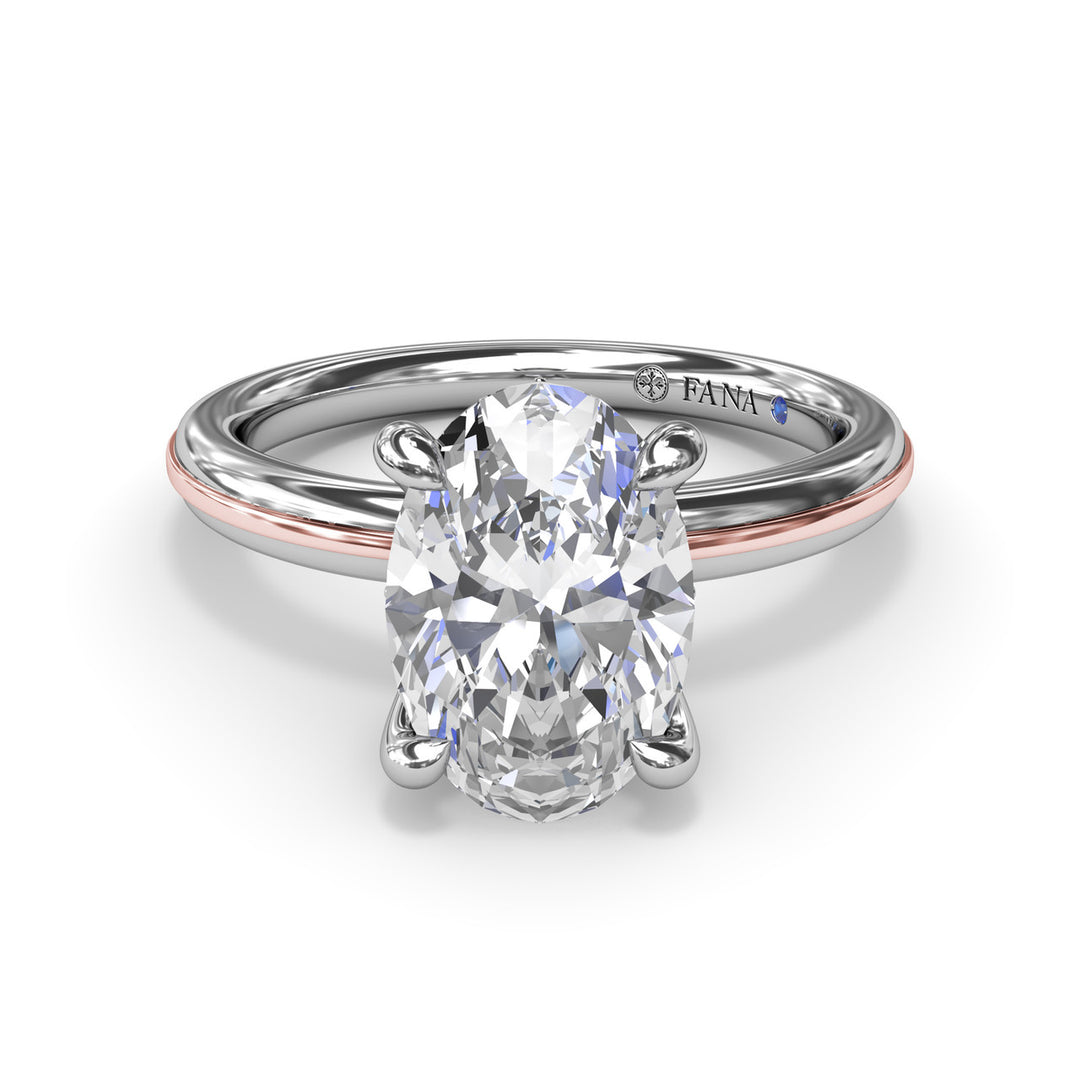 Two-Toned Engagement Ring