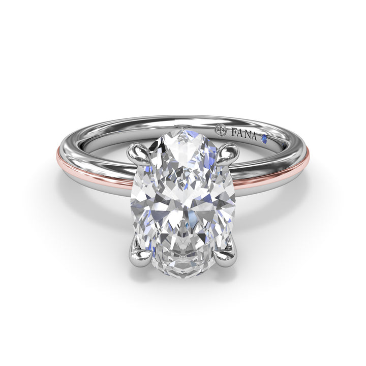 Two-Toned Engagement Ring