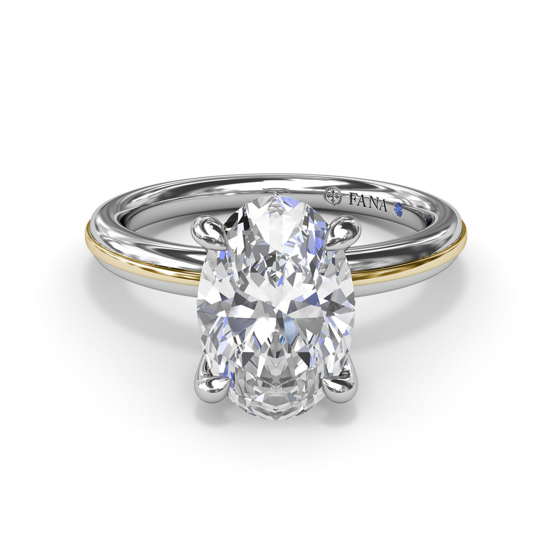 Two-Toned Engagement Ring