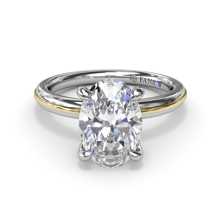 Two-Toned Engagement Ring