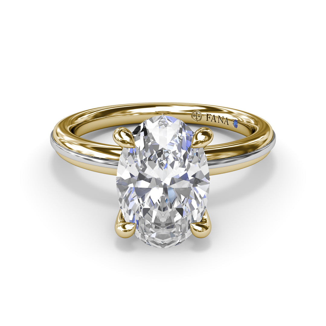 Two-Toned Engagement Ring