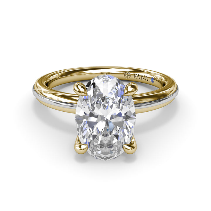 Two-Toned Engagement Ring